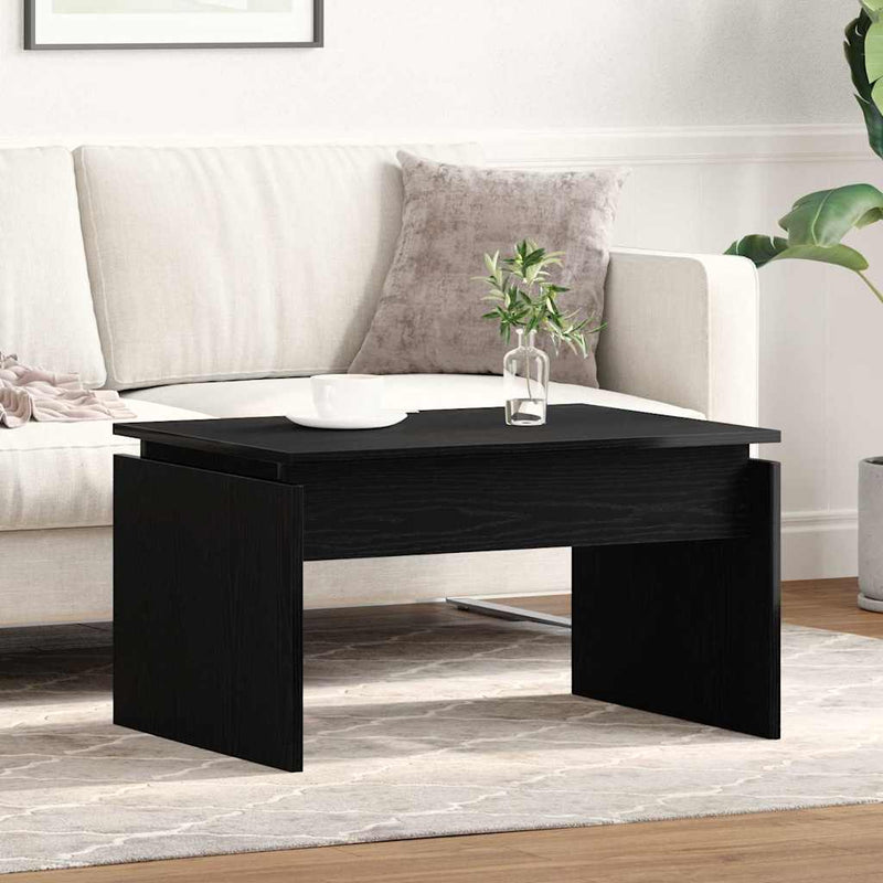 vidaXL Dohányzóasztal Fekete tölgy 68 x 38 x 50 cm Faanyag