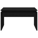 vidaXL Dohányzóasztal Fekete tölgy 68 x 50 x 38 cm Faanyag