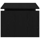 vidaXL Dohányzóasztal Fekete tölgy 68 x 50 x 38 cm Faanyag