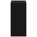 vidaXL Asztal polcokkal Fekete tölgy 102,5 x 35 x 75 cm Faanyag