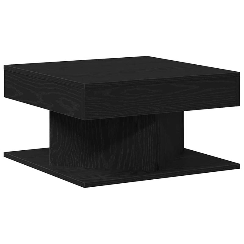 vidaXL Dohányzóasztal Fekete tölgy 57 x 57 x 30 cm Faanyag