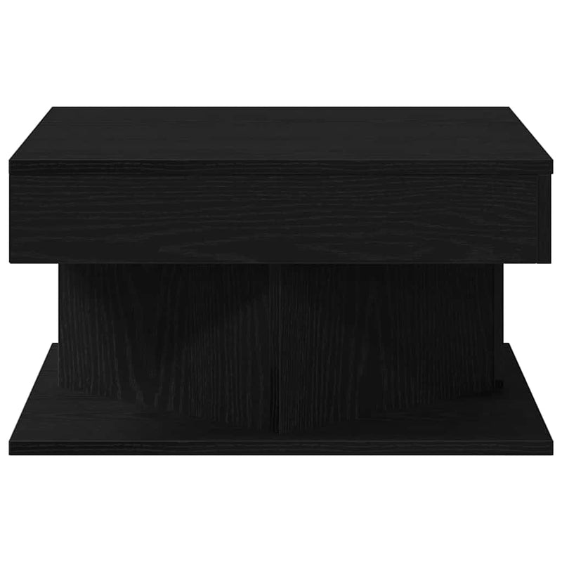 vidaXL Dohányzóasztal Fekete tölgy 57 x 57 x 30 cm Faanyag