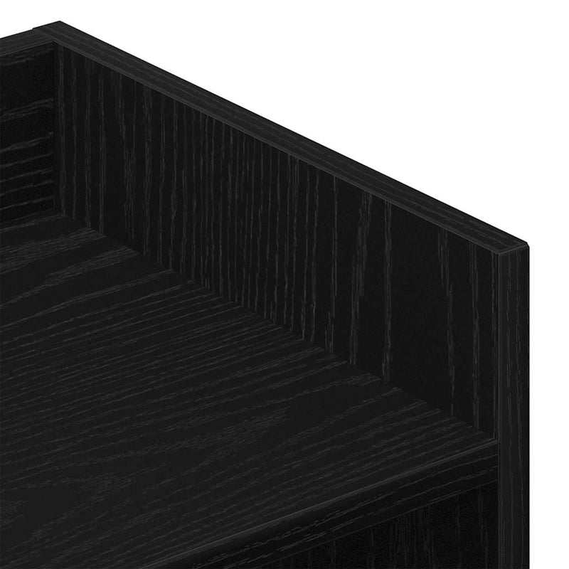 vidaXL Széf fiókkal Fekete 105 x 30 x 70 cm Faanyag