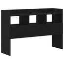 vidaXL Széf fiókkal Fekete tölgy 105 x 30 x 70 cm Faanyag