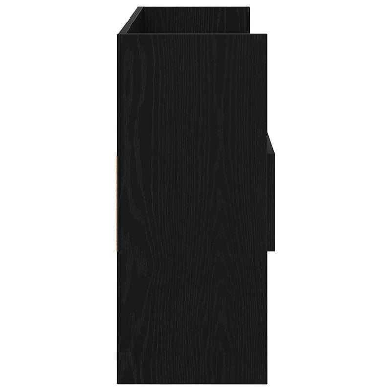 vidaXL Széf fiókkal Fekete 105 x 30 x 70 cm Faanyag