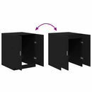 vidaXL Mosógép Szekrény tárolóval Fekete tölgy 70,5 x 71,5 x 91,5 cm