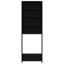 vidaXL Mosógép Szekrény Fekete tölgy 64 x 24 x 190 cm Faanyag