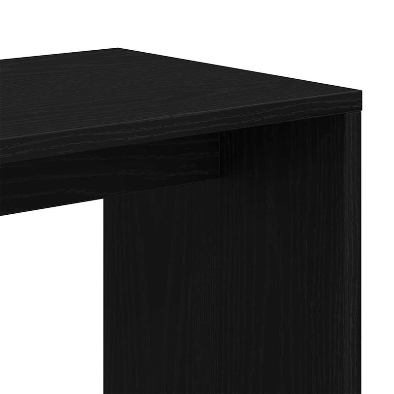 vidaXL Fészekasztal 3 pcs Fekete tölgy 55 x 30 x 50 cm Faanyag