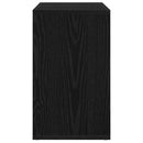 vidaXL Fészekasztal 3 pcs Fekete tölgy Faanyag