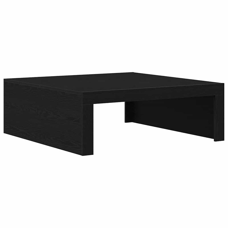 vidaXL Dohányzóasztal Musta tammi 100 x 100 x 35 cm Faanyag