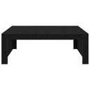 vidaXL Dohányzóasztal Fekete tölgy 100 x 100 x 35 cm Faanyag