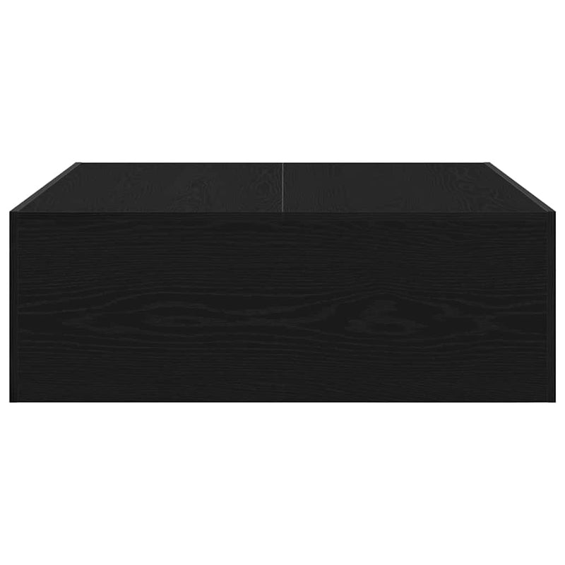 vidaXL Dohányzóasztal Musta tammi 100 x 100 x 35 cm Faanyag