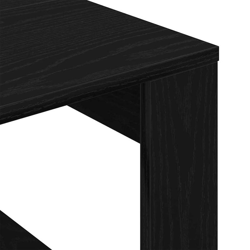 vidaXL Dohányzóasztal Musta tammi 50 x 50 x 35 cm Faanyag