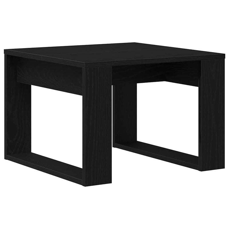 vidaXL Dohányzóasztal Musta tammi 50 x 50 x 35 cm Faanyag