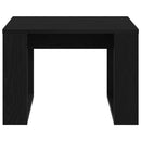 vidaXL Dohányzóasztal Fekete tölgy 50 x 50 x 35 cm Faanyag