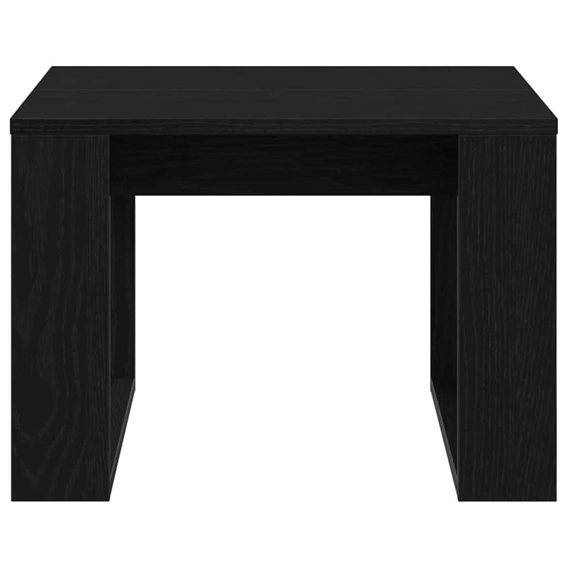 vidaXL Dohányzóasztal Musta tammi 50 x 50 x 35 cm Faanyag
