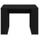 vidaXL Dohányzóasztal Fekete tölgy 50 x 50 x 35 cm Faanyag