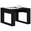 vidaXL Dohányzóasztal Fekete tölgy 50 x 50 x 35 cm Faanyag