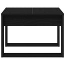 vidaXL Dohányzóasztal Fekete tölgy 50 x 50 x 35 cm Faanyag