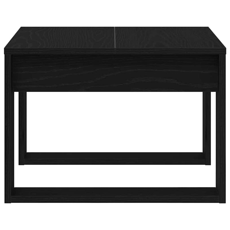 vidaXL Dohányzóasztal Musta tammi 50 x 50 x 35 cm Faanyag