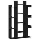 vidaXL Könyvszekrény Fekete tölgy 86 x 25,5 x 140 cm Faanyag