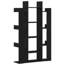 vidaXL Könyvszekrény Fekete tölgy 86 x 25,5 x 140 cm Faanyag