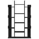 vidaXL Könyvszekrény Fekete tölgy 86 x 25,5 x 140 cm Faanyag