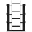 vidaXL Könyvszekrény Fekete tölgy 86 x 25,5 x 140 cm Faanyag