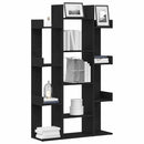 vidaXL Könyvszekrény Fekete tölgy 86 x 25,5 x 140 cm Faanyag