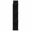 vidaXL Könyvszekrény Fekete tölgy 86 x 25,5 x 140 cm Faanyag