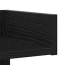 vidaXL Könyvszekrény Fekete tölgy 48 x 25,5 x 140 cm Faanyag