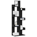 vidaXL Könyvszekrény Fekete tölgy 48 x 25,5 x 140 cm Faanyag