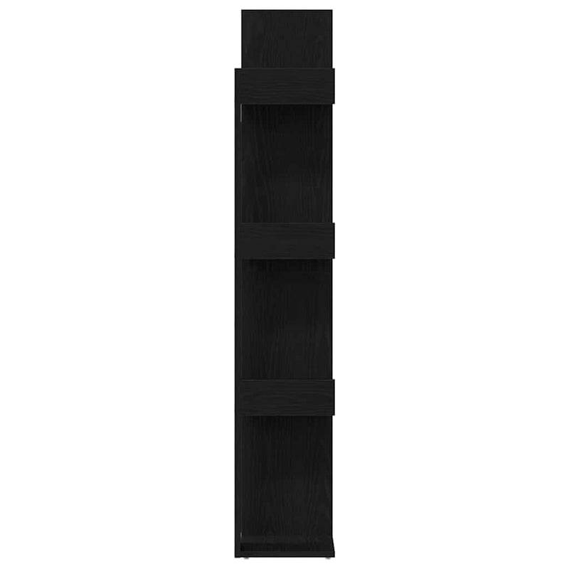 vidaXL Könyvszekrény Musta tammi 48 x 25.5 x 140 cm Faanyag