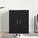 vidaXL Cipőszekrény polcokkal Fekete tölgy 60 x 35 x 70 cm Faanyag