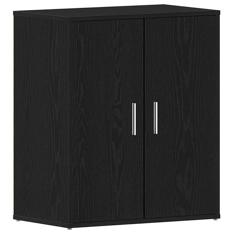 vidaXL Cipősszekrény polcokkal Musta tammi 60 x 35 x 70 cm Faanyag