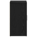 vidaXL Cipőszekrény polcokkal Fekete tölgy 60 x 35 x 70 cm Faanyag