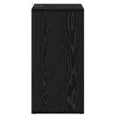 vidaXL Cipőszekrény polcokkal Fekete tölgy 60 x 35 x 70 cm Faanyag