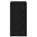 vidaXL Cipőszekrény polcokkal Fekete tölgy 60 x 35 x 70 cm Faanyag