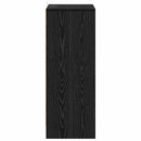 vidaXL Cipőszekrény polcokkal Fekete tölgy 60 x 35 x 92 cm Faanyag