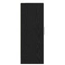 vidaXL Cipőszekrény polcokkal Fekete tölgy 32 x 35 x 92 cm Faanyag