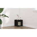 vidaXL Sarokpolcok Fekete tölgy 33 x 33 x 34,5 cm Faanyag