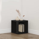 vidaXL Sarokpolcok Fekete tölgy 33 x 33 x 34,5 cm Faanyag