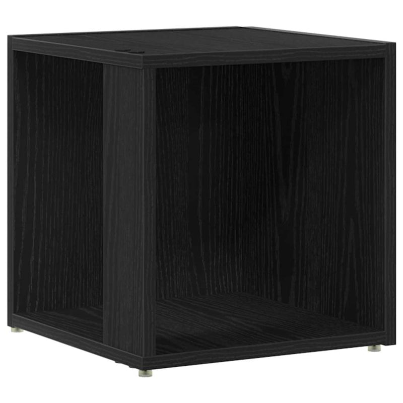 vidaXL Sarokpolcok Musta tammi 33 x 33 x 34.5 cm Faanyag