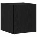 vidaXL Sarokpolcok Fekete tölgy 33 x 33 x 34,5 cm Faanyag