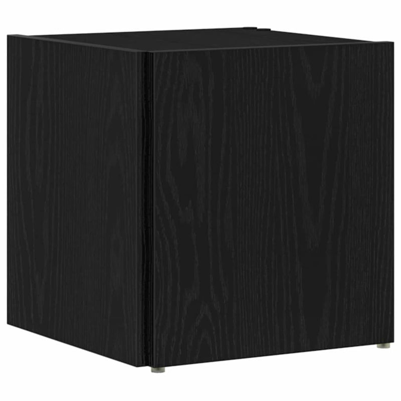 vidaXL Sarokpolcok Musta tammi 33 x 33 x 34.5 cm Faanyag