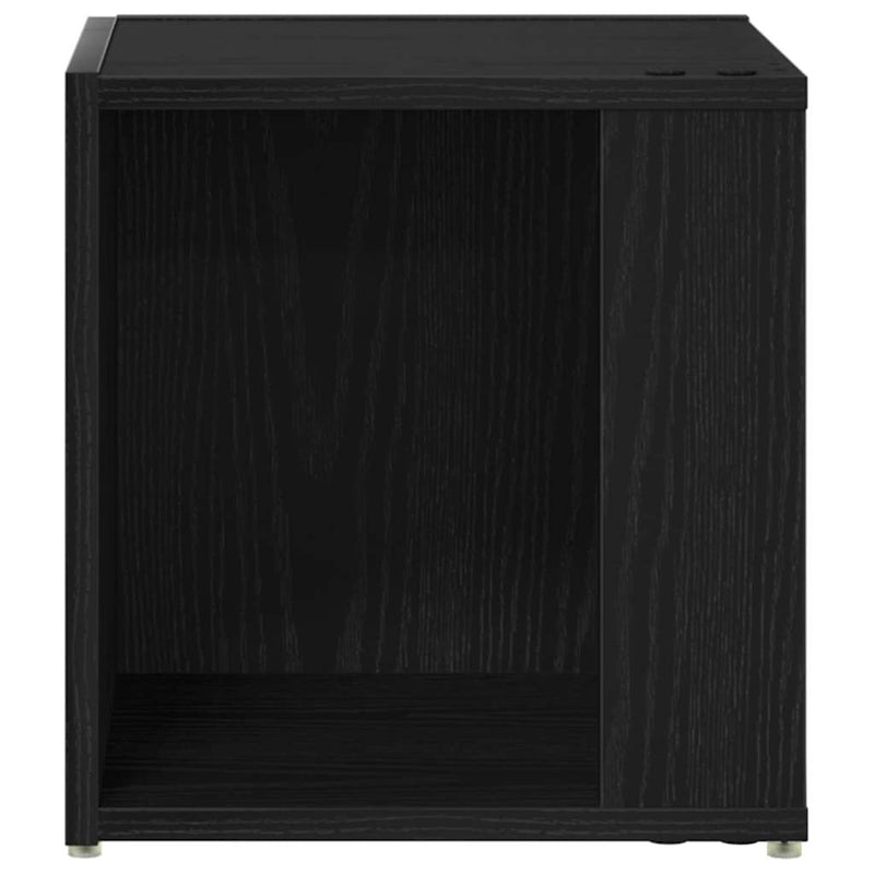 vidaXL Sarokpolcok Musta tammi 33 x 33 x 34.5 cm Faanyag