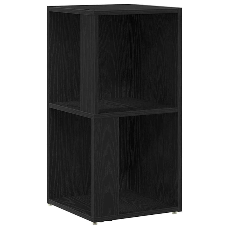 vidaXL Sarokpolcok Musta tammi 33 x 33 x 67 cm Faanyag