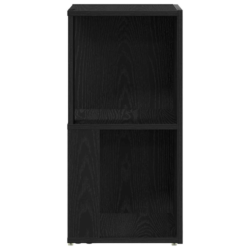 vidaXL Sarokpolcok Musta tammi 33 x 33 x 67 cm Faanyag