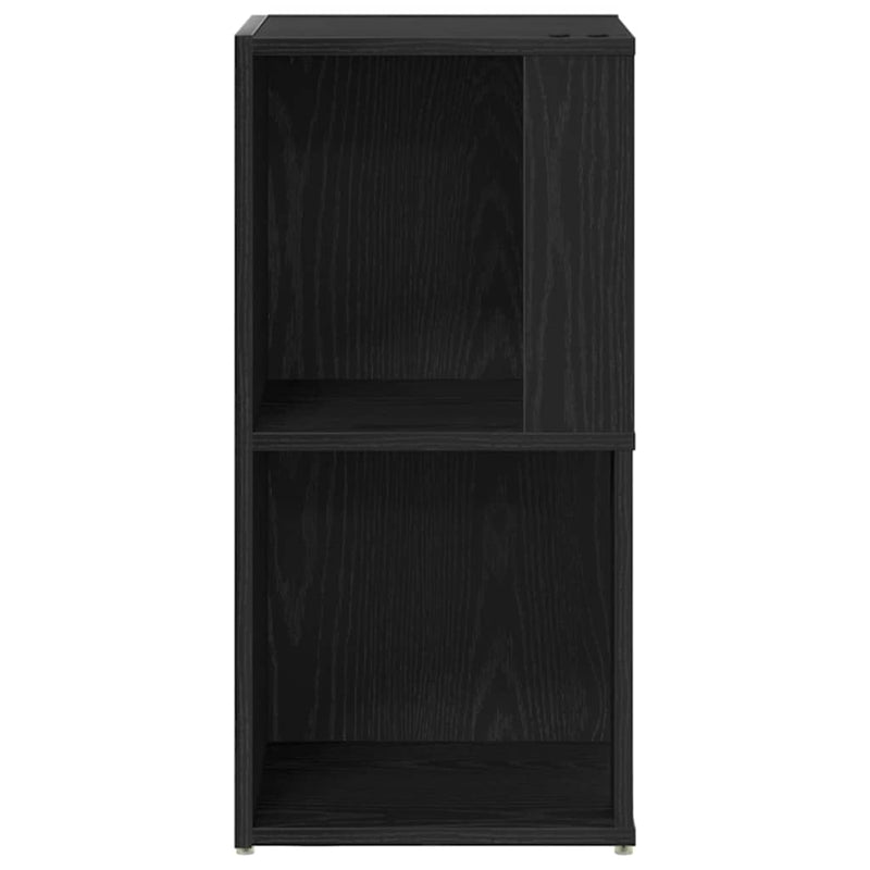 vidaXL Sarokpolcok Musta tammi 33 x 33 x 67 cm Faanyag