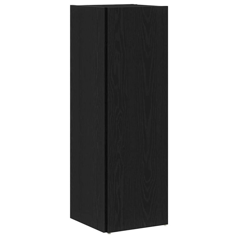 vidaXL Sarokpolcok Musta tammi 33 x 33 x 100 cm Faanyag
